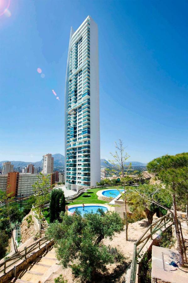 Highrise Apartment With Private Terrace & Sea Views - 34Th Floor 貝尼多姆 外观 照片