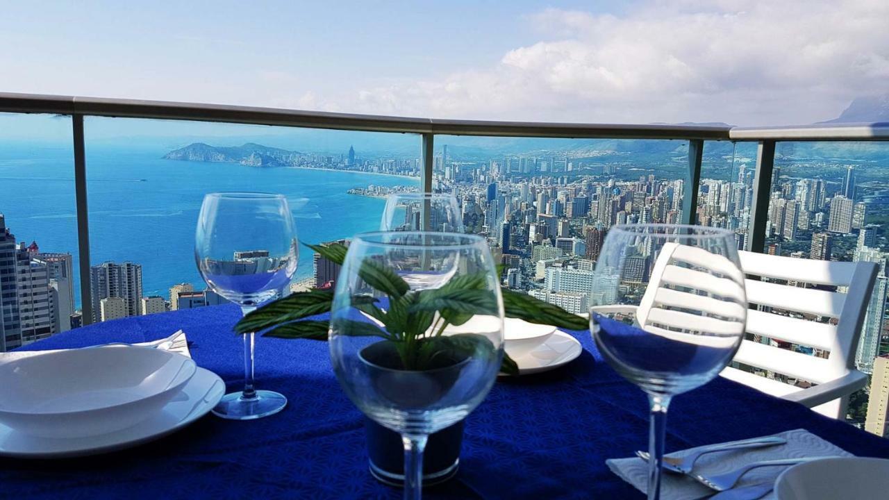 Highrise Apartment With Private Terrace & Sea Views - 34Th Floor 貝尼多姆 外观 照片