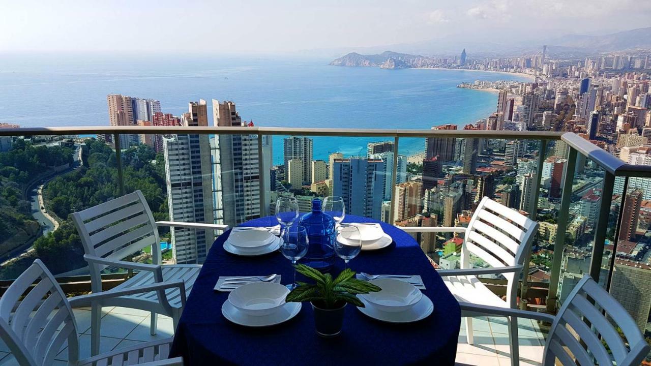 Highrise Apartment With Private Terrace & Sea Views - 34Th Floor 貝尼多姆 外观 照片