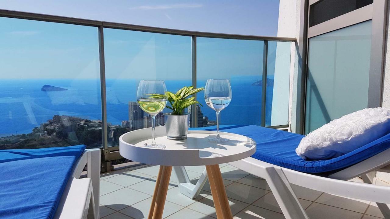 Highrise Apartment With Private Terrace & Sea Views - 34Th Floor 貝尼多姆 外观 照片