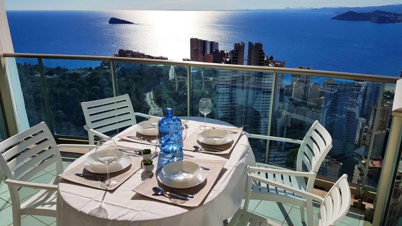 Highrise Apartment With Private Terrace & Sea Views - 34Th Floor 貝尼多姆 外观 照片